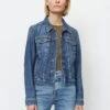 Marc O'Polo KLASSISCHE REGULAR AUS ORGANIC - Jeansjacke - Vintage Dark Blue Wash