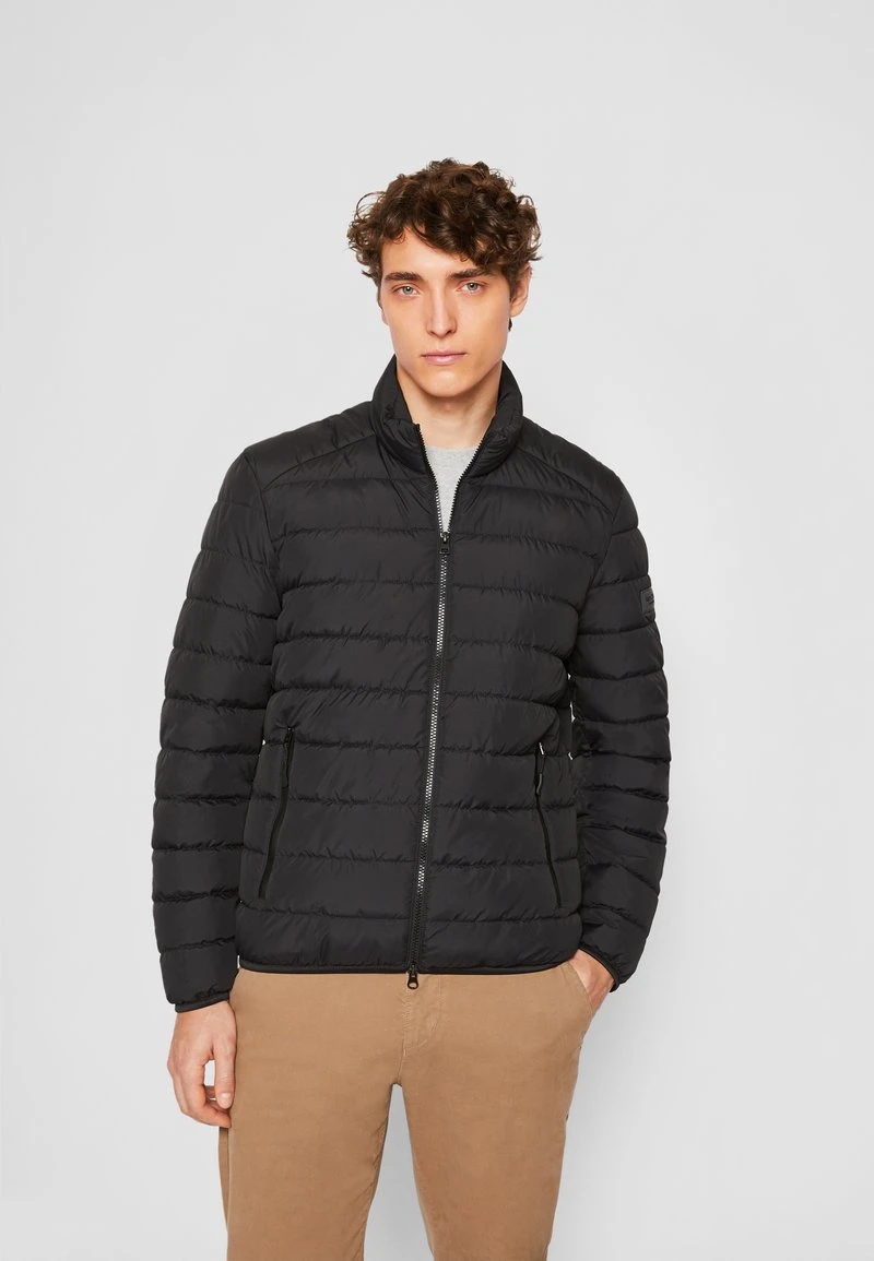 Marc O'Polo JACKET REGULAR FIT REPREVE STAND UP COLLAR 2WAY VISLON - Übergangsjacke - Black 4 Marc O'Polo JACKET REGULAR FIT REPREVE STAND UP COLLAR 2WAY VISLON - Übergangsjacke - Black – Bild 4