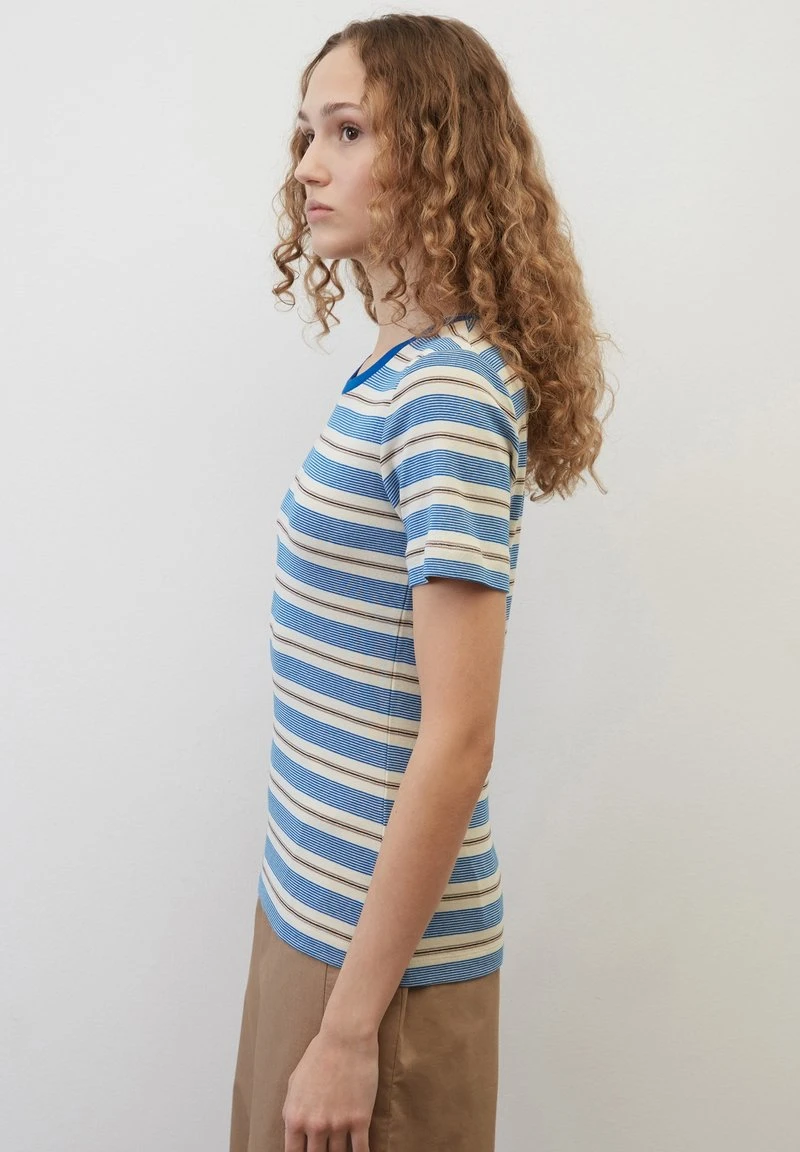 Marc O'Polo RINGEL SLIM - T-Shirt Print - Multi Chalky Sand 4 Marc O'Polo RINGEL SLIM - T-Shirt Print - Multi Chalky Sand – Bild 4