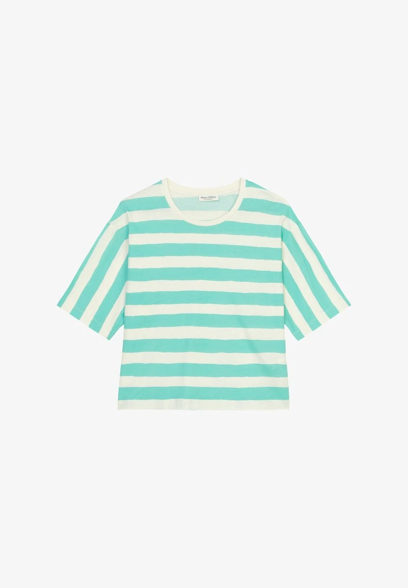 Marc O'Polo SHORT SLEEVE ROUND NECK PRINTED STRIPES - T-Shirt Print - Multi Earthy Brown 3 Marc O'Polo SHORT SLEEVE ROUND NECK PRINTED STRIPES - T-Shirt Print - Multi Earthy Brown – Bild 3