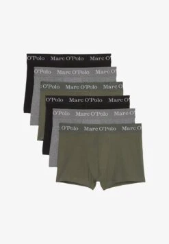 Marc O'Polo RETRO SHORT 6ER PACK - Panties - Beetle Grey Melange Black