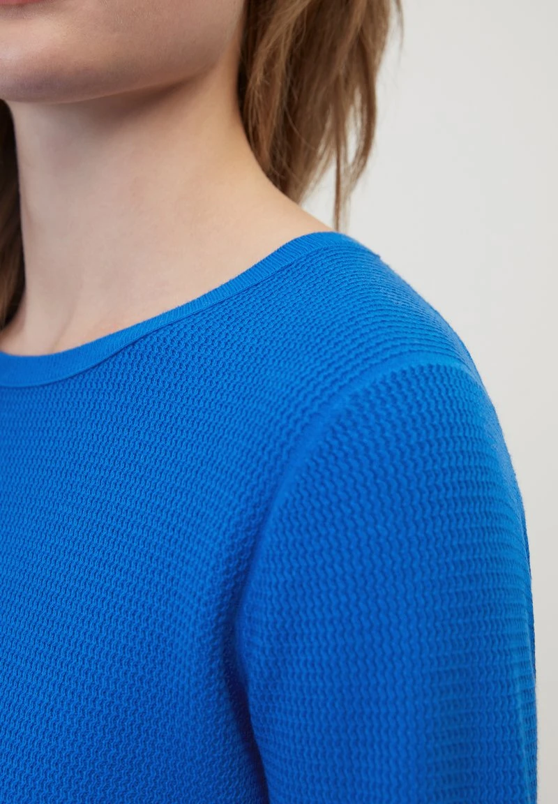Marc O'Polo REGULAR AUS ORGANIC - Strickpullover - Vibrant Blue 4 Marc O'Polo REGULAR AUS ORGANIC - Strickpullover - Vibrant Blue – Bild 4