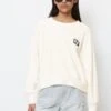 Marc O'Polo DENIM FROTTEE COTTON - Sweatshirt - Scandinavian White
