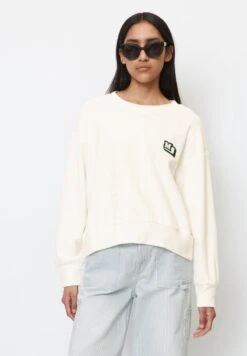 Marc O'Polo DENIM FROTTEE COTTON - Sweatshirt - Scandinavian White