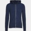 Marc O'Polo CARDIGAN ZIP HOODY - Strickjacke - Dark Navy