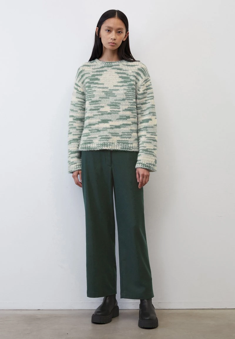 Marc O'Polo LONGSLEEVE STAND UP COLLAR SPACE - Strickpullover - Multi/lake Green 2 Marc O'Polo LONGSLEEVE STAND UP COLLAR SPACE - Strickpullover - Multi/lake Green – Bild 2