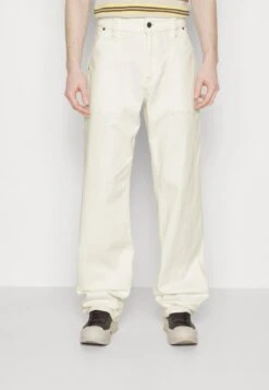 Marc O'Polo TROUSERS WIDE LEG LOW CROTCH - Jeans Relaxed Fit - Ecru Wash