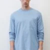 Marc O'Polo DENIM SINGLE - AUS SOFTER - Langarmshirt - Blue Clay
