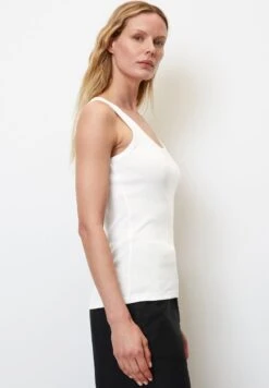 Marc O'Polo TANK AUS ORGANIC - Top - White -Mode Familie ee681522484b470dabe7a152c09803b6