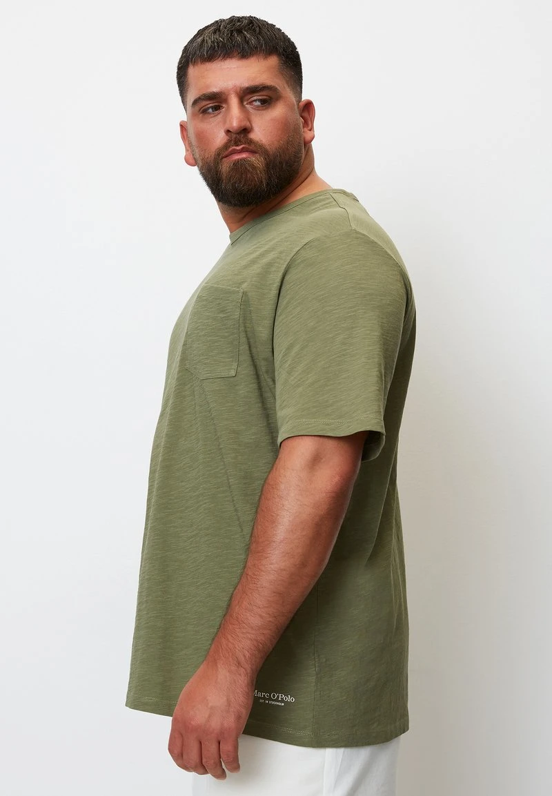 Marc O'Polo SLUB REGULAR - T-Shirt Basic - Olive 4 Marc O'Polo SLUB REGULAR - T-Shirt Basic - Olive – Bild 4