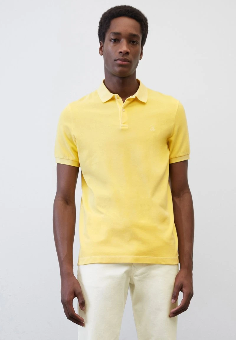Marc O'Polo SHORT SLEEVE, COLLAR AND CUFFS, SLITS AT HEM - Poloshirt - Sunflower Petal 1 Marc O'Polo SHORT SLEEVE, COLLAR AND CUFFS, SLITS AT HEM - Poloshirt - Sunflower Petal