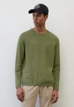 Marc O'Polo RUNDHALS REGULAR - Strickpullover - Olive