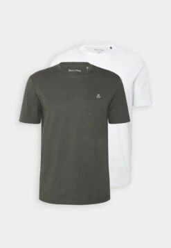 Marc O'Polo 2 PACK - T-Shirt Basic - Grey/white 10 Marc O'Polo 2 PACK - T-Shirt Basic - Grey/white -Mode Familie f469b029b252489cba22de0bc07d52e6