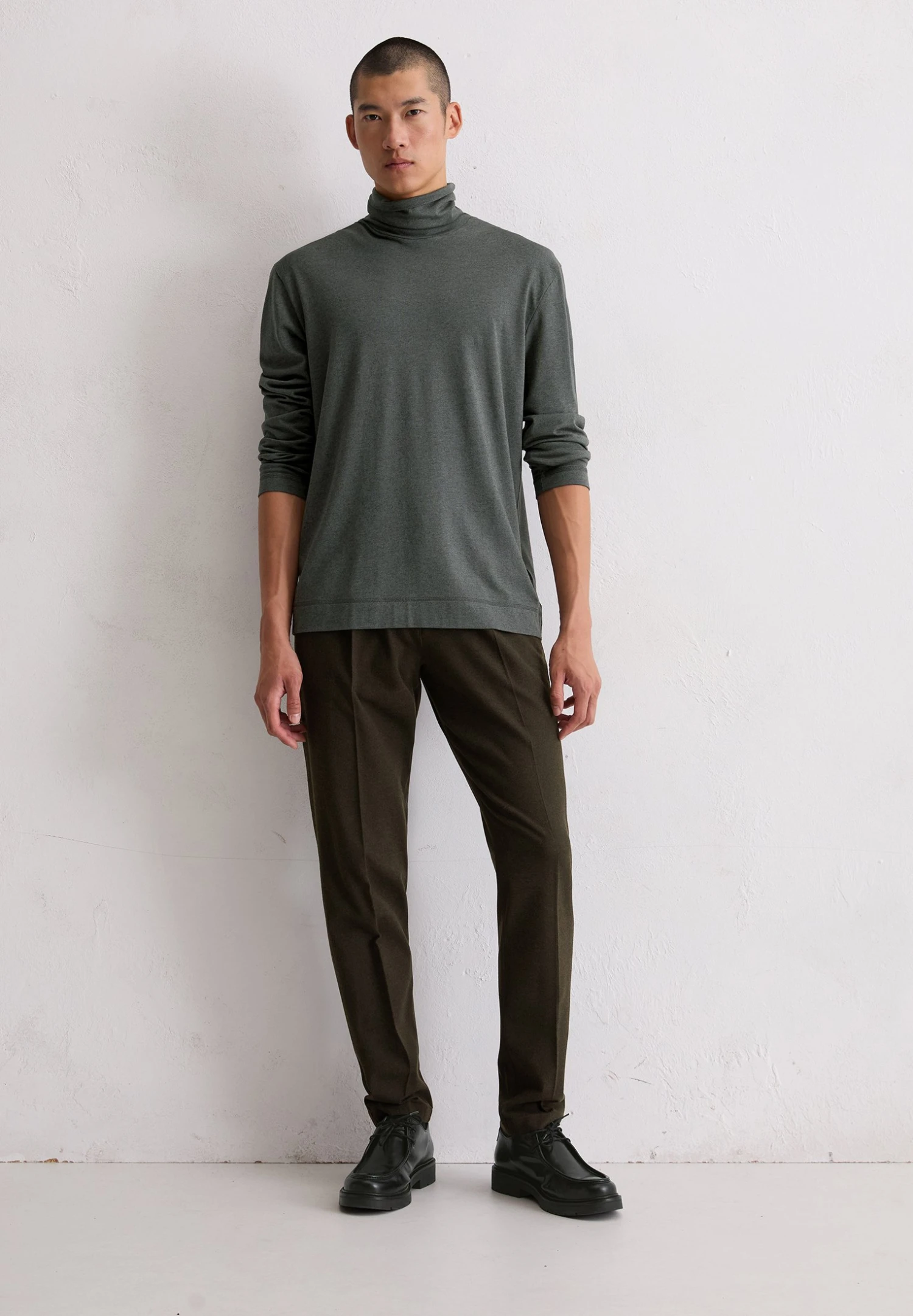 Marc O'Polo ROLLKRAGEN-LONGSLEEVE REGULAR AUS - Long Sleeved Top - Gray Pinstripe 2 Marc O'Polo ROLLKRAGEN-LONGSLEEVE REGULAR AUS - Long Sleeved Top - Gray Pinstripe – Bild 2