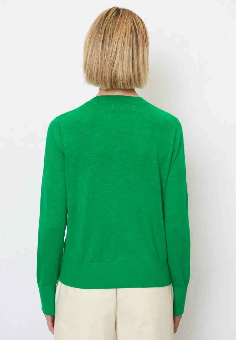 Marc O'Polo REGULAR AUS SLUB - Strickjacke - Vivid Green 3 Marc O'Polo REGULAR AUS SLUB - Strickjacke - Vivid Green – Bild 3
