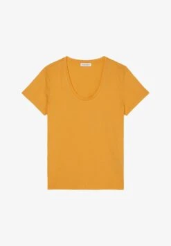 Marc O'Polo SHORT SLEEVE ROUND NECK - T-Shirt Basic - Faded Marigold -Mode Familie f73142735d3d415eb07ebe9596566f18