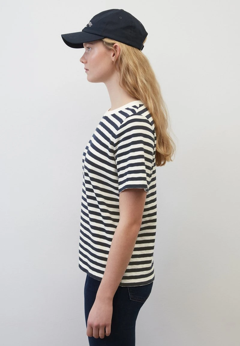 Marc O'Polo DENIM RINGEL- AUS GARNGEFÄRBTEM SLUB-JE - T-Shirt Print - Multi Navy Teal 4 Marc O'Polo DENIM RINGEL- AUS GARNGEFÄRBTEM SLUB-JE - T-Shirt Print - Multi Navy Teal – Bild 4