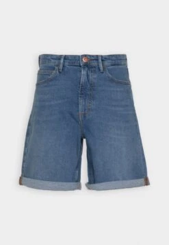 Marc O'Polo HIGH WAIST RELAXED FIT MID LENGTH TURN UP - Jeans Shorts - Dark Blue -Mode Familie fa1a336743e74feb9072e30a53ec5127