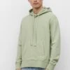 Marc O'Polo LONG SLEEVE ARTWORK - Kapuzenpullover - Pistachio Gray