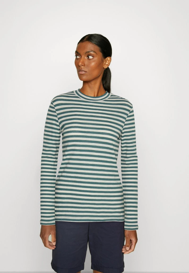 Marc O'Polo HIGH NECK LONG SLEEVE - Langarmshirt - Multi/lake Green 6 Marc O'Polo HIGH NECK LONG SLEEVE - Langarmshirt - Multi/lake Green – Bild 6