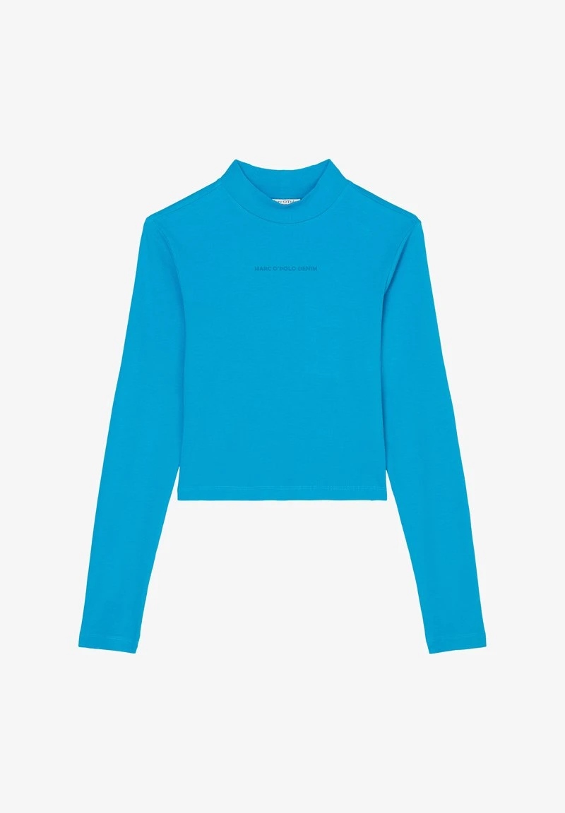 Marc O'Polo DENIM LONG SLEEVE STAND UP COLLAR SLIM FIT CROPPED - Langarmshirt - Crystal Seas 1 Marc O'Polo DENIM LONG SLEEVE STAND UP COLLAR SLIM FIT CROPPED - Langarmshirt - Crystal Seas