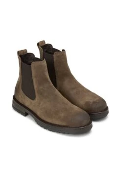 Marc O'Polo CHELSEA AUS EDLEM - Classic Ankle Boots - Dark Taupe -Mode Familie fcb6376c8bef493ead56b2ea3c92d504