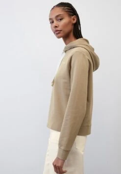 Marc O'Polo CROPPED AUS - Kapuzenpullover - Dusty Earth -Mode Familie fd10e6c49cc54e369517fc93a6f1ca48