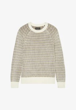 Marc O'Polo RELAXED - Strickpullover - White Cotton