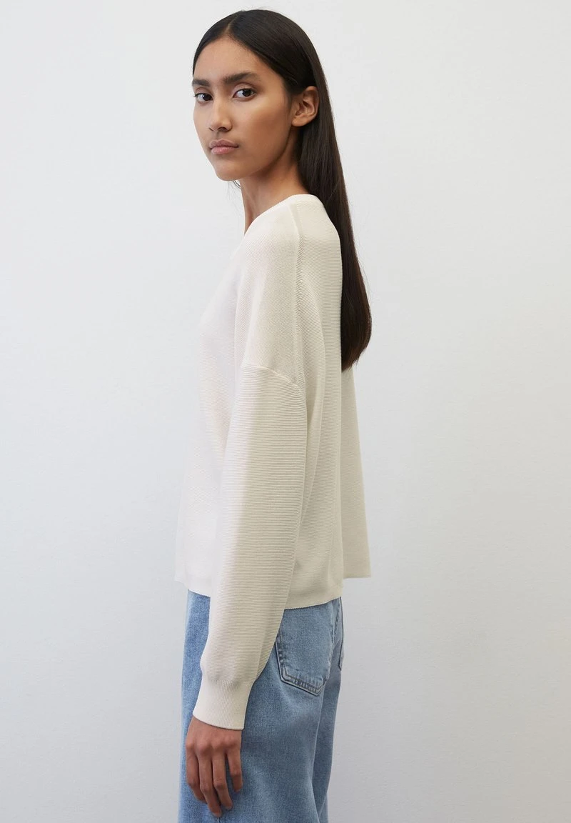 Marc O'Polo DENIM RUNDHALS RELAXED - Strickpullover - Scandinavian White 4 Marc O'Polo DENIM RUNDHALS RELAXED - Strickpullover - Scandinavian White – Bild 4